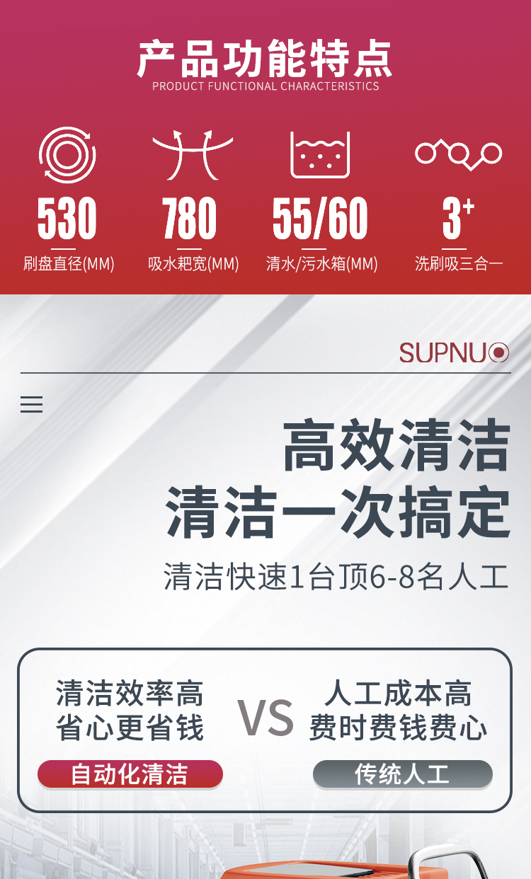 電動(dòng)洗地機(jī)GX-580/自動(dòng)洗地機(jī)/超市洗地機(jī)/工廠洗地機(jī)580 詳情 (2)